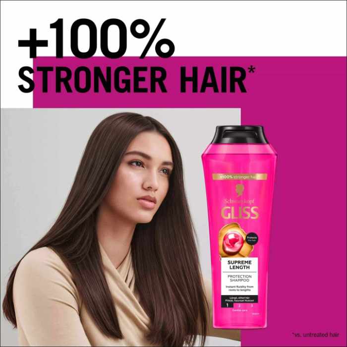SCHWARZKOPF GLISS SHAMPOO SUPREME LENGTH 400ML